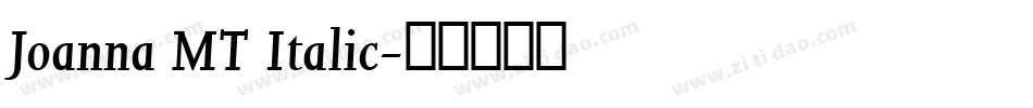 Joanna MT Italic字体转换